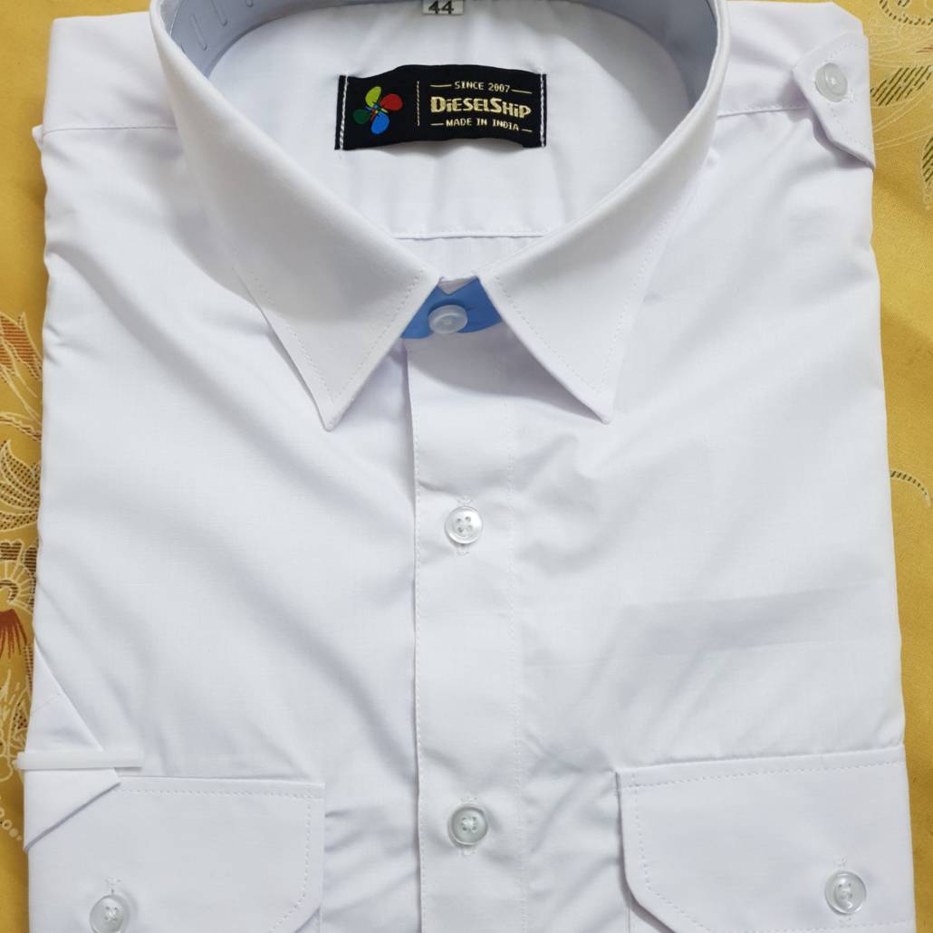 MERCHANT NAVY UNIFORM WHITE SHIRT SHORT SLEEVE
