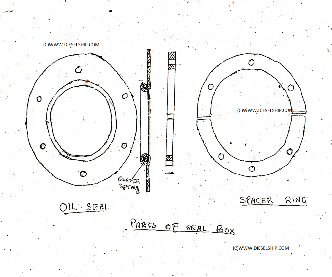 Propeller shaft Withdrawal,survey assembly with keyless propeller