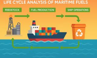 Life Cycle Analysis (LCA) of fuels used in ship operations